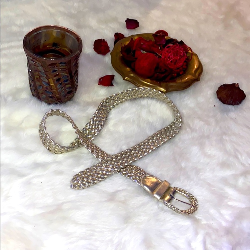 Golden braided belt